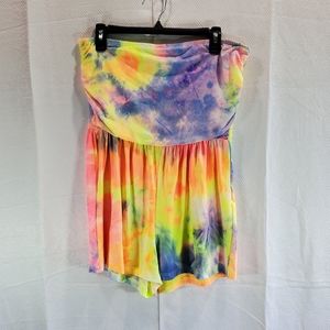 Justify Tie-Dye Romper Size Large NWT